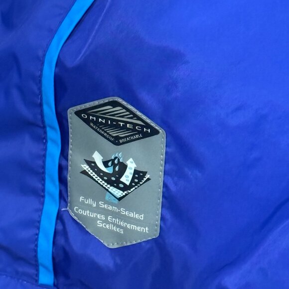 Columbia Rain Wind Jacket Womens Large Blue Two Toned Outdoor Coat - Picture 4 of 6